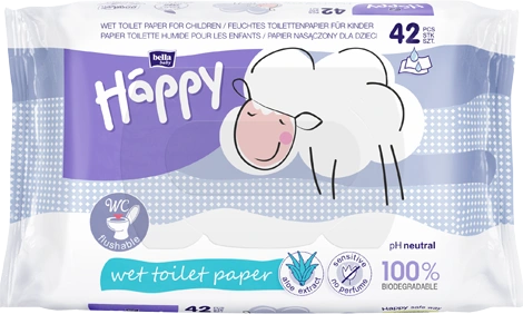 Bella Baby Happy Sensitive vochtig toiletpapier